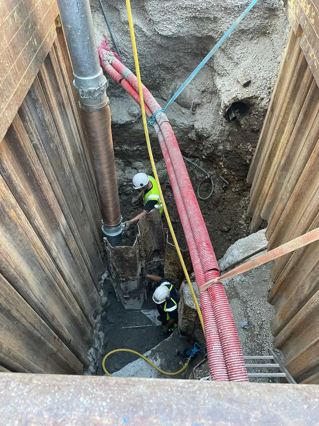 Travaux à très forte profondeur, plus de 7 mètres, à Cugnaux