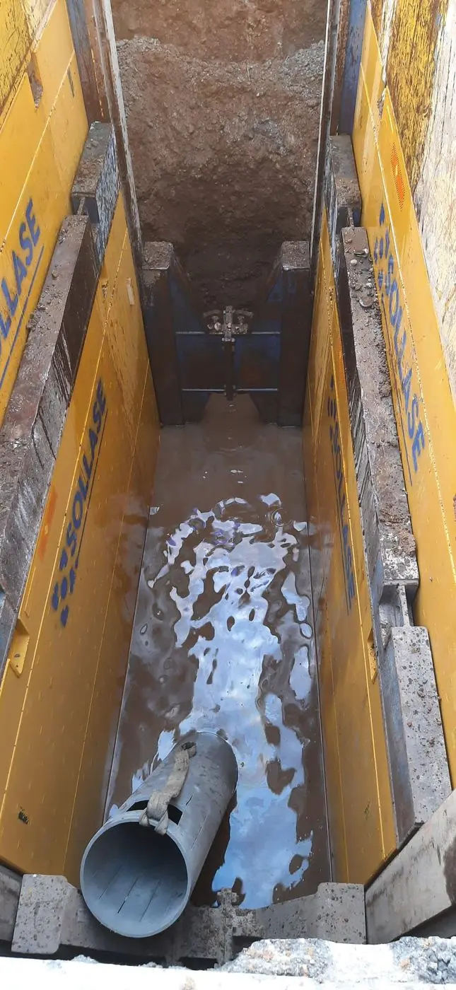 Travaux à très forte profondeur, plus de 7 mètres, à Cugnaux