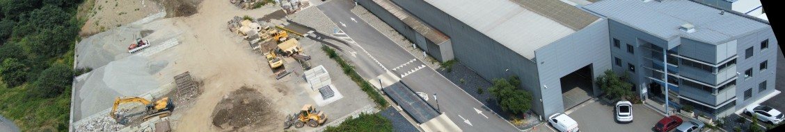 Vue aérienne du siège de SA LA GARONNE, chemin de Guilhermy à Toulouse